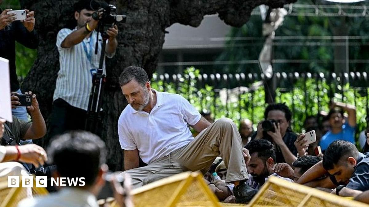 Protes Daftar Pemilih Memuncak: Rahul Gandhi & Ahli Parlimen Ditahan Polis Delhi